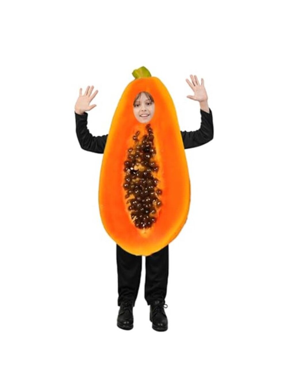 Unisex Kid Papaya Costume Cosplay Fun Food Costumes Fruit Halloween Costumes